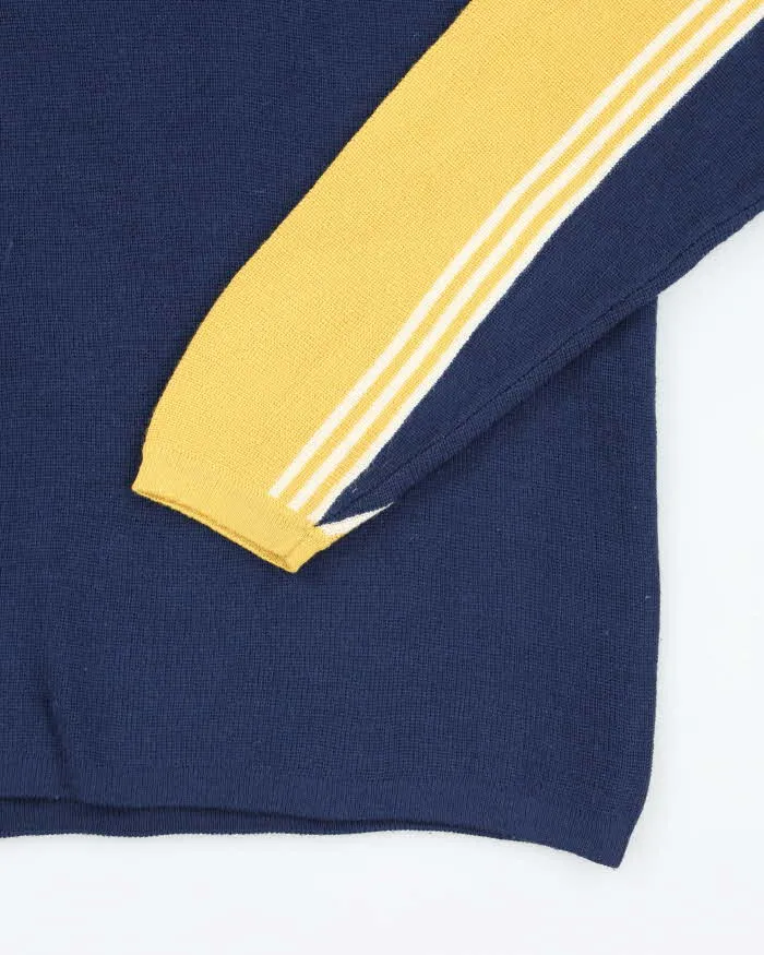 Vintage 90's Badge Two Tone Knit Jumper - M sold by Rokit product image thumbnail 4