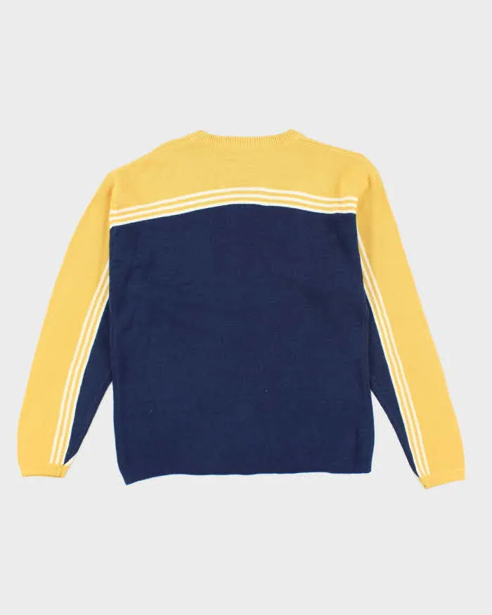 Vintage 90's Badge Two Tone Knit Jumper - M sold by Rokit product image thumbnail 2