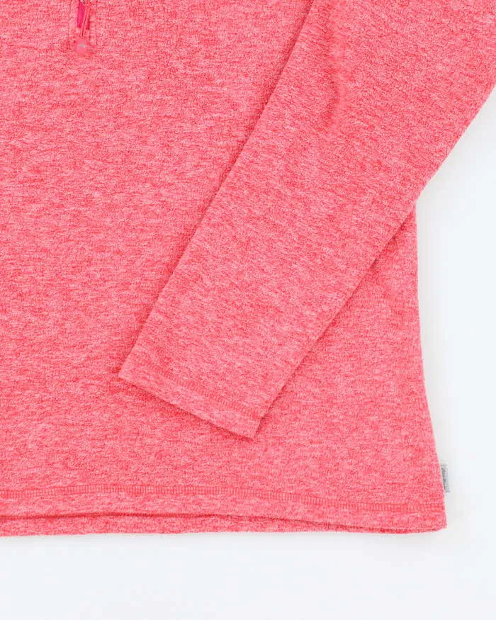 Vintage Eddie Bauer Pink Quarter-Zip Fleece - L sold by Rokit product image thumbnail 4