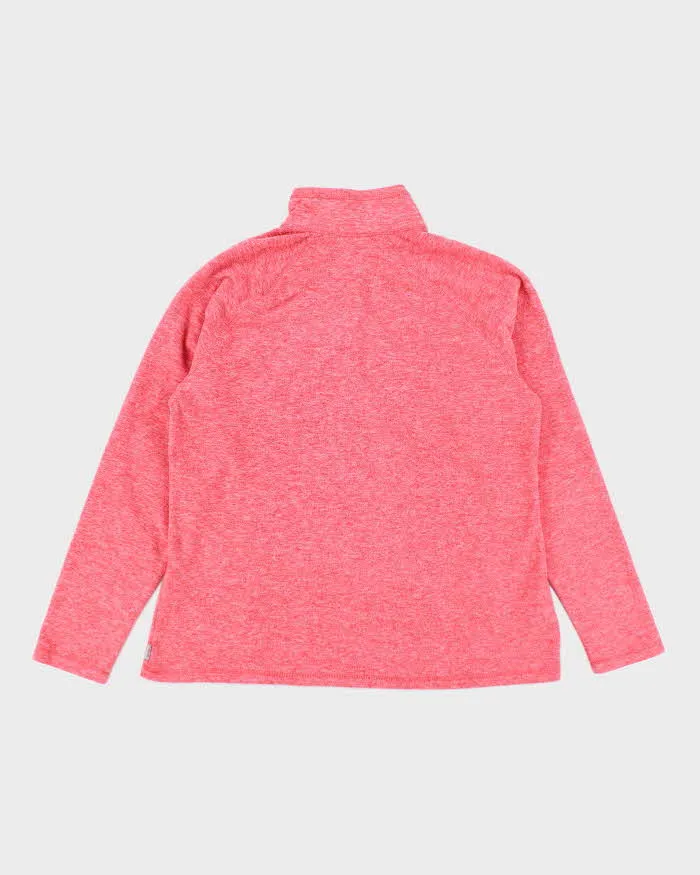 Vintage Eddie Bauer Pink Quarter-Zip Fleece - L sold by Rokit product image thumbnail 2