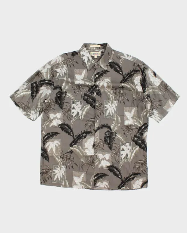 Vintage Campia Grey Hawaiian Shirt - L sold by Rokit