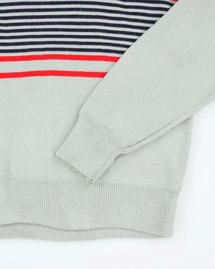 Vintage 90's Incline Sport Striped Long-sleeve Knit Jumper - L sold by Rokit product image thumbnail 4