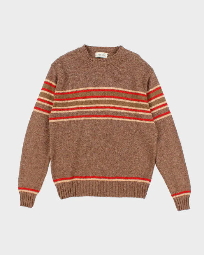 Vintage Club Fellow Striped Wool Blend Knit Jumper - M sold by Rokit