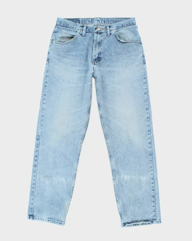 Vintage 90's Wrangler Faded Light Wash Straight Leg Jeans - W30 L29 sold by Rokit