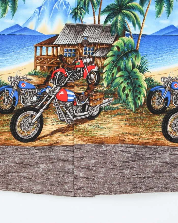 Vintage Ky's Motorbike Hawaiian Shirt - L sold by Rokit product image thumbnail 4