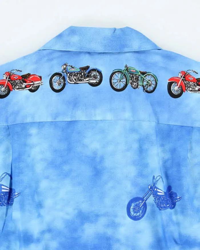 Vintage Ky's Motorbike Hawaiian Shirt - L sold by Rokit product image thumbnail 5