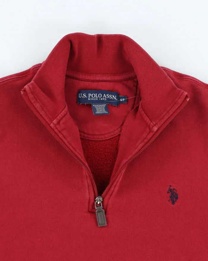 Vintage 2000's U.S. Polo Assn Quarter Zip Sweatshirt - S sold by Rokit product image thumbnail 3