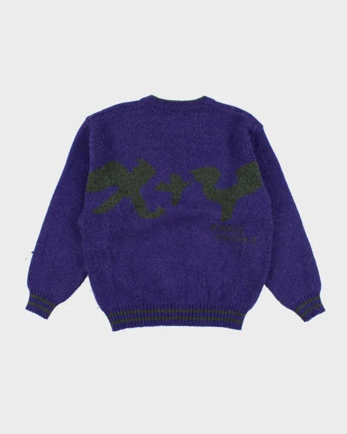Vintage Y2K X+Y Graphic Printed Chunky Wool Blend Knit Jumper - L sold by Rokit product image thumbnail 2