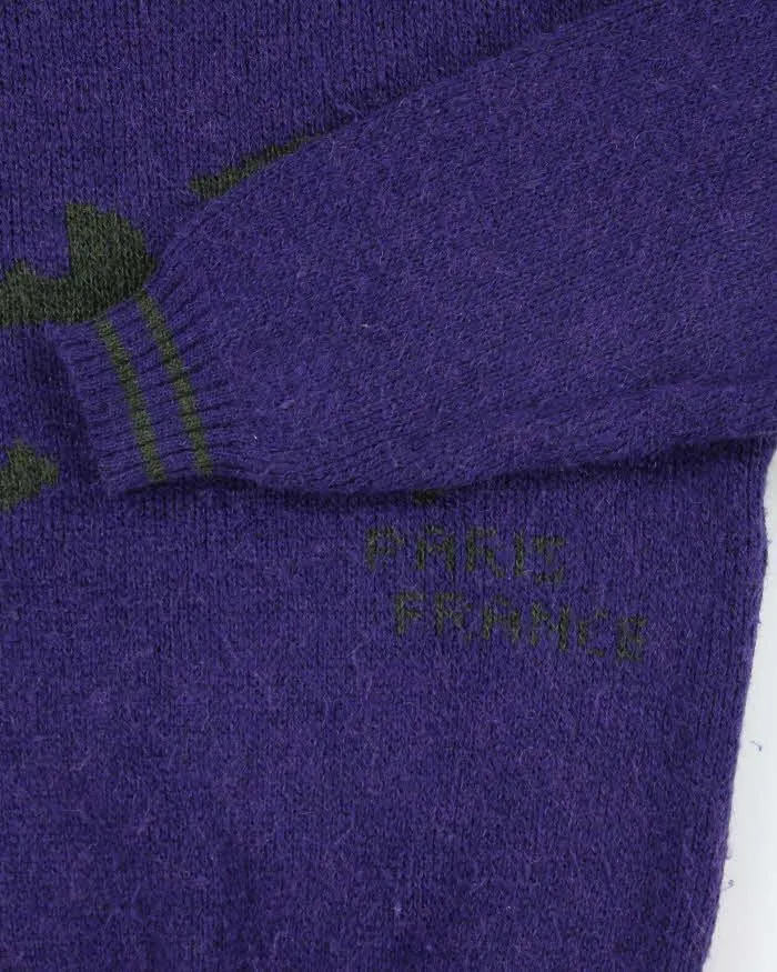 Vintage Y2K X+Y Graphic Printed Chunky Wool Blend Knit Jumper - L sold by Rokit product image thumbnail 4