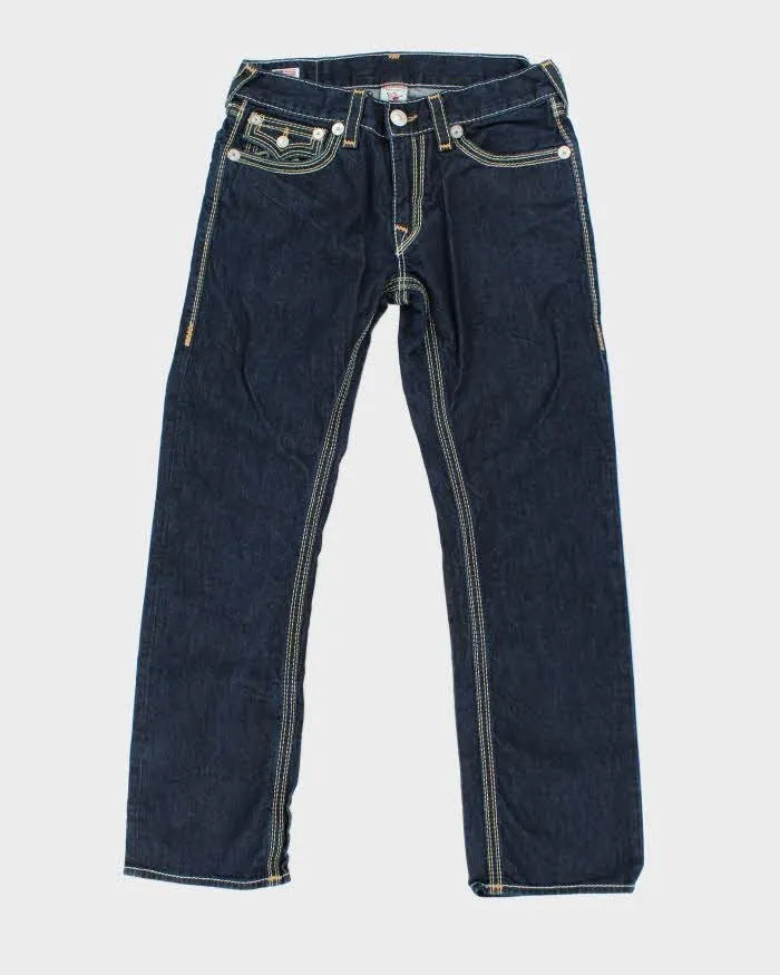 Vintage Y2K True Religion Contrast Stitch Straight Leg Jeans - W32 L27 sold by Rokit