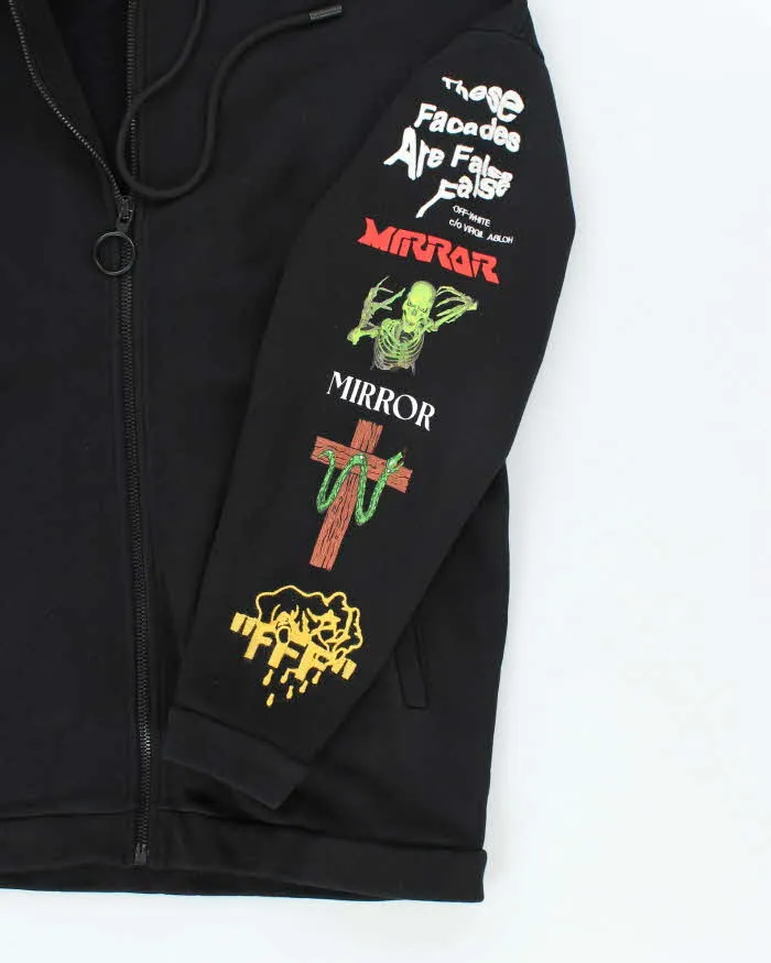 Off White "Main Label" Graphic Print Zip Up Hoodie - XS sold by Rokit product image thumbnail 4