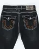 Vintage Y2K True Religion Black Wash Straight Leg Jeans - W30 L29 sold by Rokit