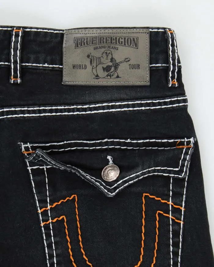 Vintage Y2K True Religion Black Wash Straight Leg Jeans - W30 L29 sold by Rokit product image thumbnail 5