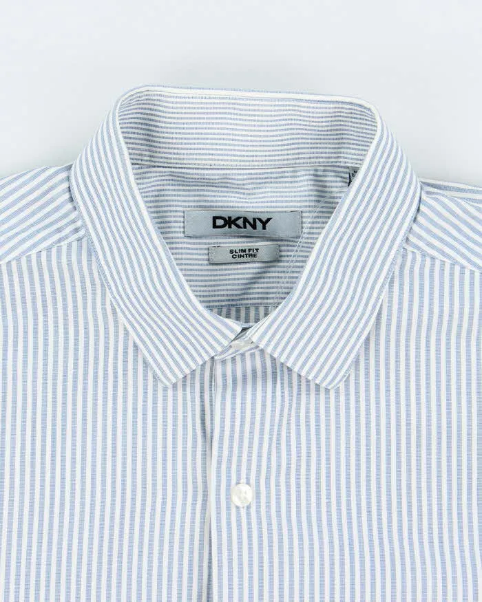 Vintage Y2K DKNY Striped Button Up Shirt - M sold by Rokit product image thumbnail 5