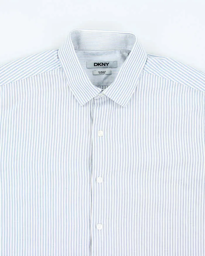 Vintage Y2K DKNY Striped Button Up Shirt - M sold by Rokit product image thumbnail 3