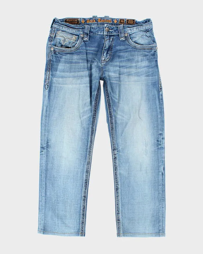 Vintage Y2K Rock & Revival Gothic Relaxed Fit Jeans - W34 L29 sold by Rokit