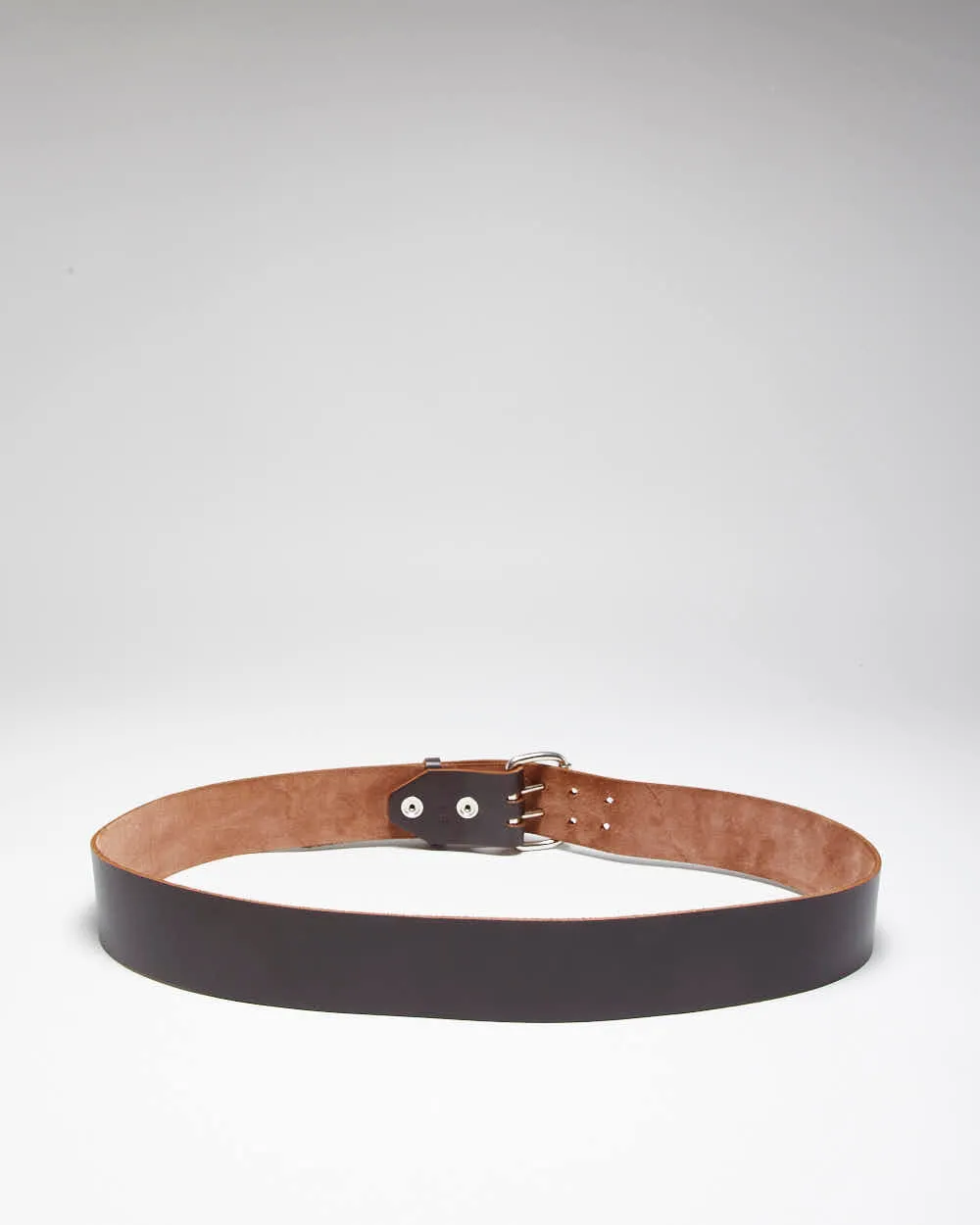 Vintage Y2K Chunky Brown Leather Belt - W41 - W47 sold by Rokit product image thumbnail 5