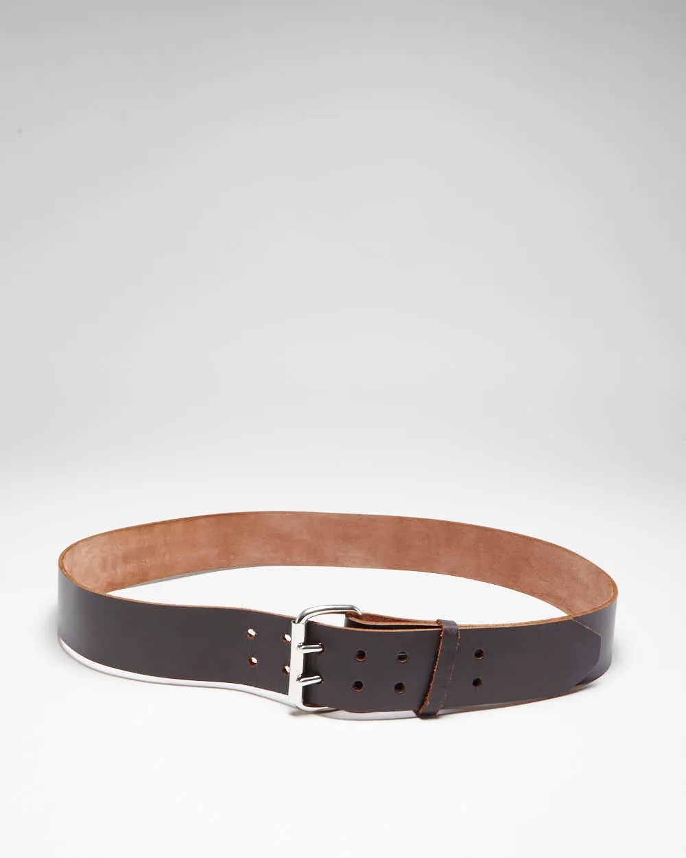 Vintage Y2K Chunky Brown Leather Belt - W41 - W47 sold by Rokit product image thumbnail 2