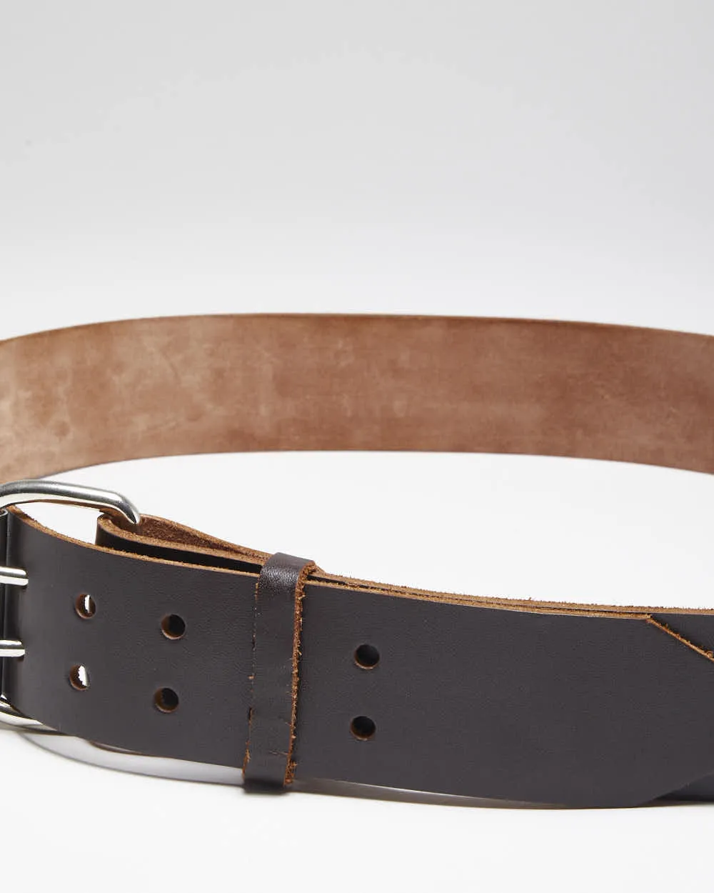Vintage Y2K Chunky Brown Leather Belt - W41 - W47 sold by Rokit product image thumbnail 4