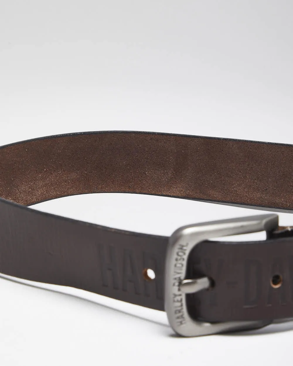Vintage Y2K Harley Davidson Embossed Brown Leather Belt - W31 - W35 sold by Rokit product image thumbnail 5
