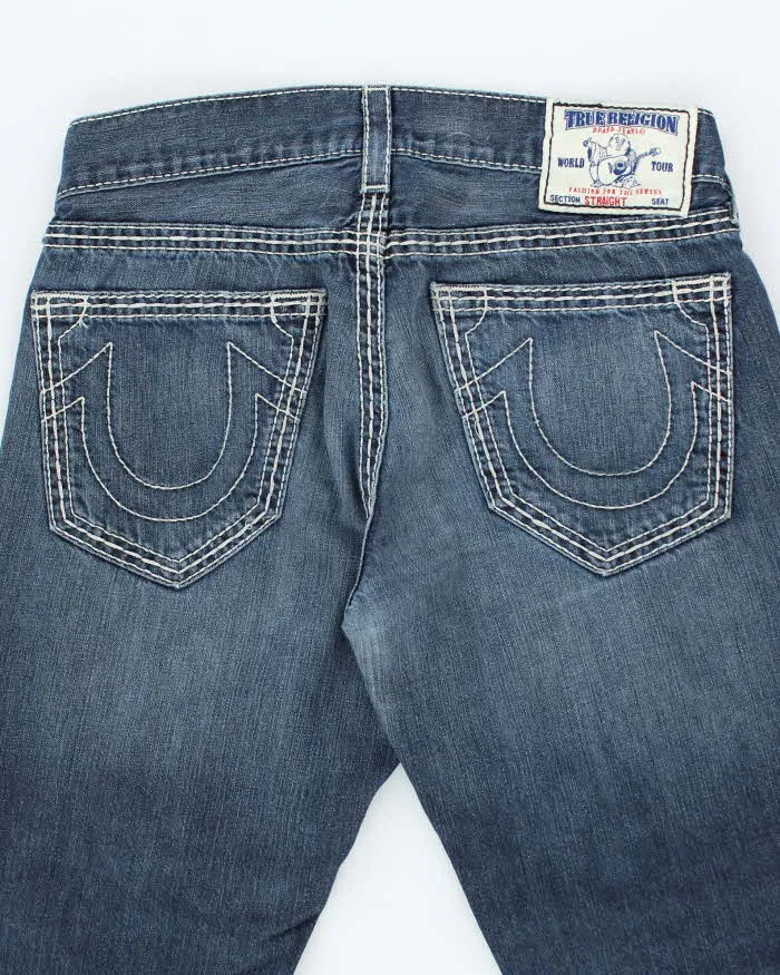 Vintage Y2K True Religion Dark Wash Straight Leg Jeans - W30 L28 sold by Rokit product image thumbnail 4