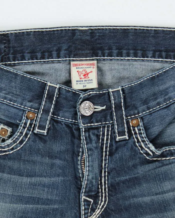 Vintage Y2K True Religion Dark Wash Straight Leg Jeans - W30 L28 sold by Rokit product image thumbnail 5