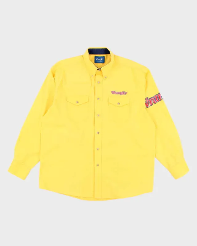 Vintage 90s Wrangler Western Embroidered Long Sleeve Shirt - XXL sold by Rokit