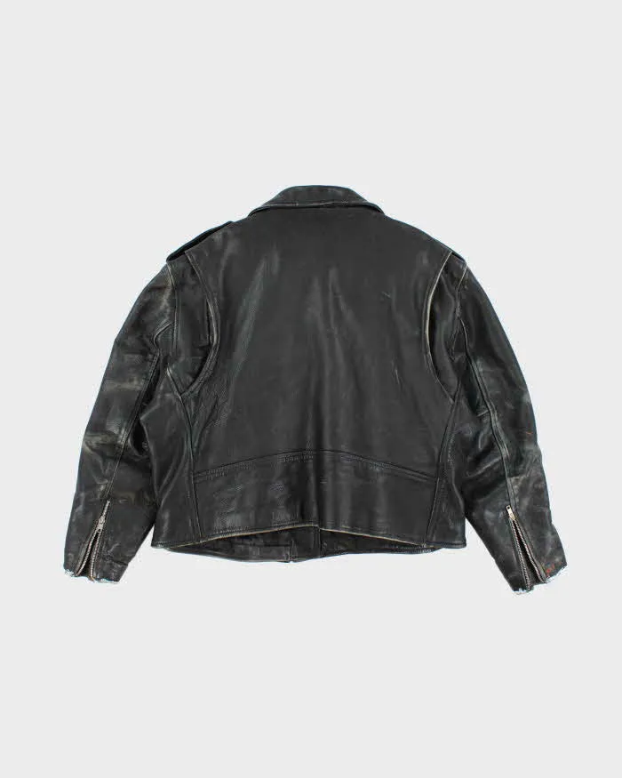 Vintage 90's Heavyweight Punk Style Leather Biker Jacket - XL sold by Rokit product image thumbnail 2