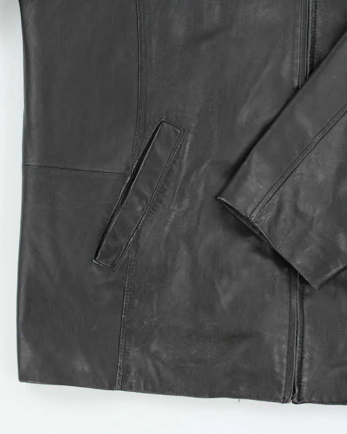 Vintage 2000's Danier Heavyweight Oversized Leather Zip Up Jacket - XXL sold by Rokit product image thumbnail 4