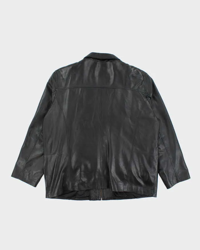 Vintage 2000's Danier Heavyweight Oversized Leather Zip Up Jacket - XXL sold by Rokit product image thumbnail 2