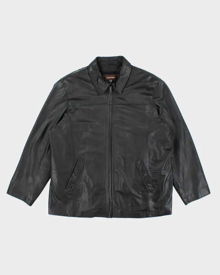Vintage 2000's Danier Heavyweight Oversized Leather Zip Up Jacket - XXL sold by Rokit