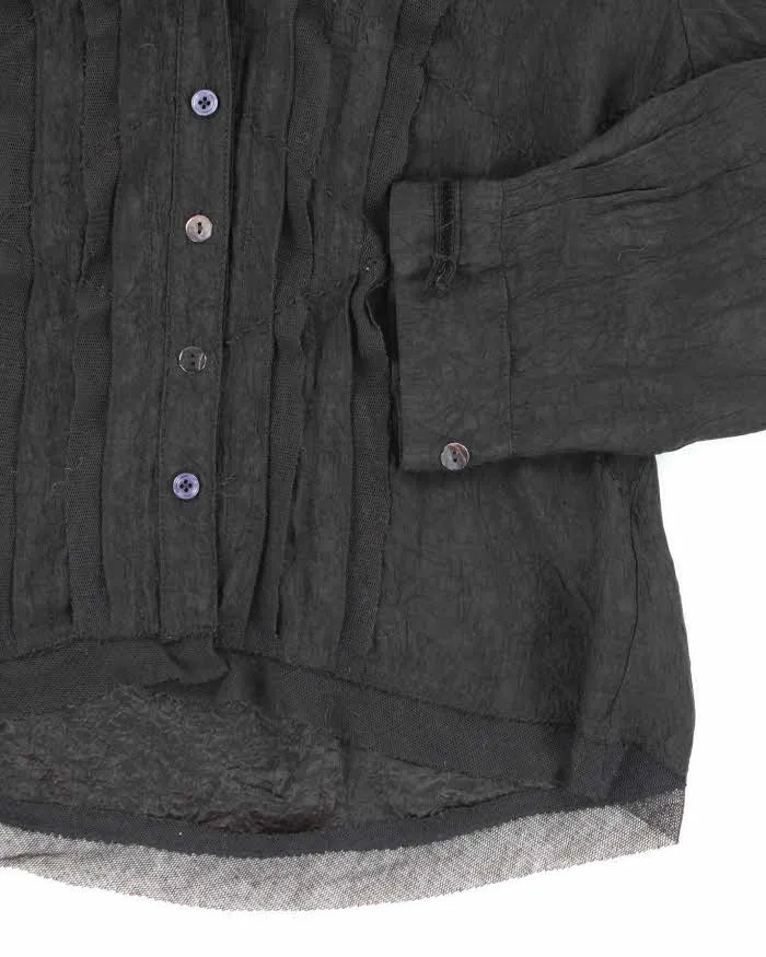 Y2k 00s Sandwich Black Blouse - M sold by Rokit product image thumbnail 4
