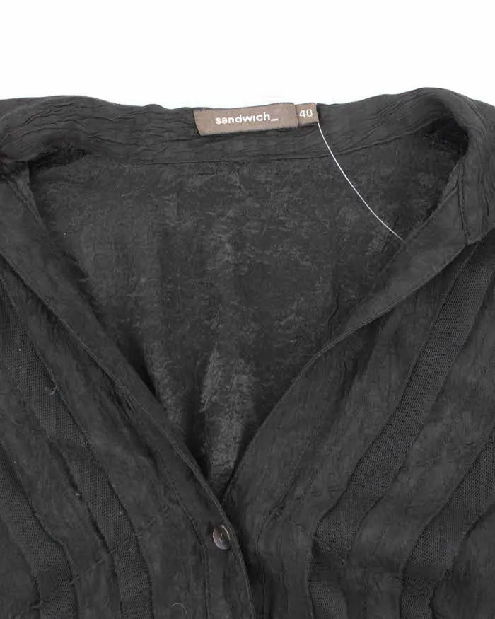 Y2k 00s Sandwich Black Blouse - M sold by Rokit product image thumbnail 3