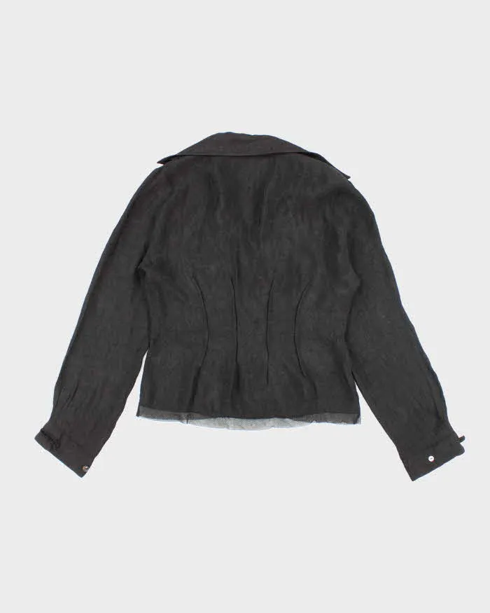 Y2k 00s Sandwich Black Blouse - M sold by Rokit product image thumbnail 2