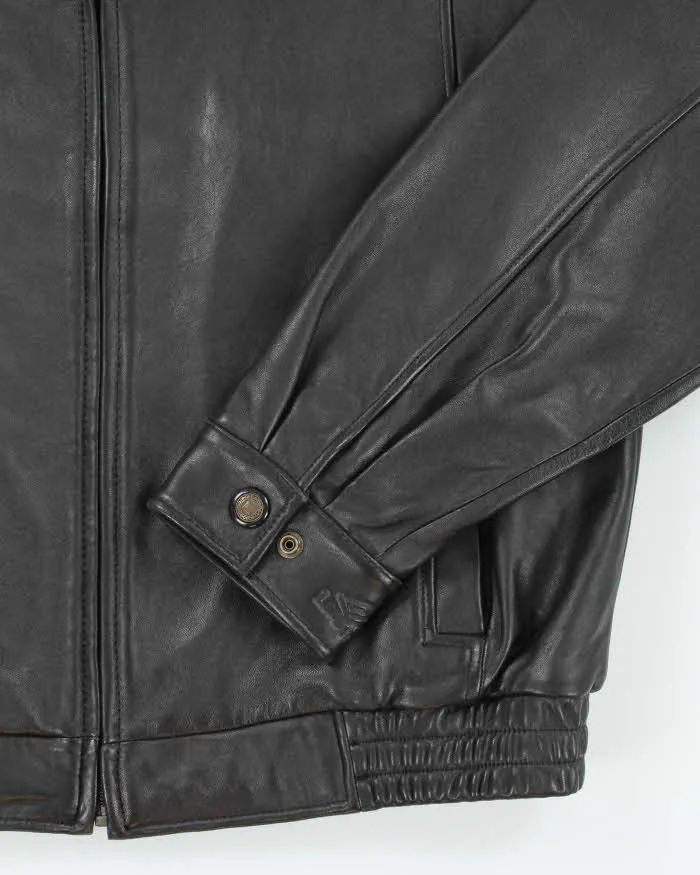 Vintage 2000's Danier Heavyweight Leather Zip Up Jacket - L sold by Rokit product image thumbnail 4