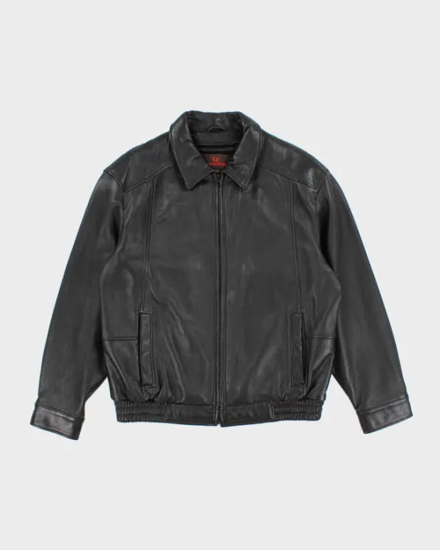 Vintage 2000's Danier Heavyweight Leather Zip Up Jacket - L sold by Rokit