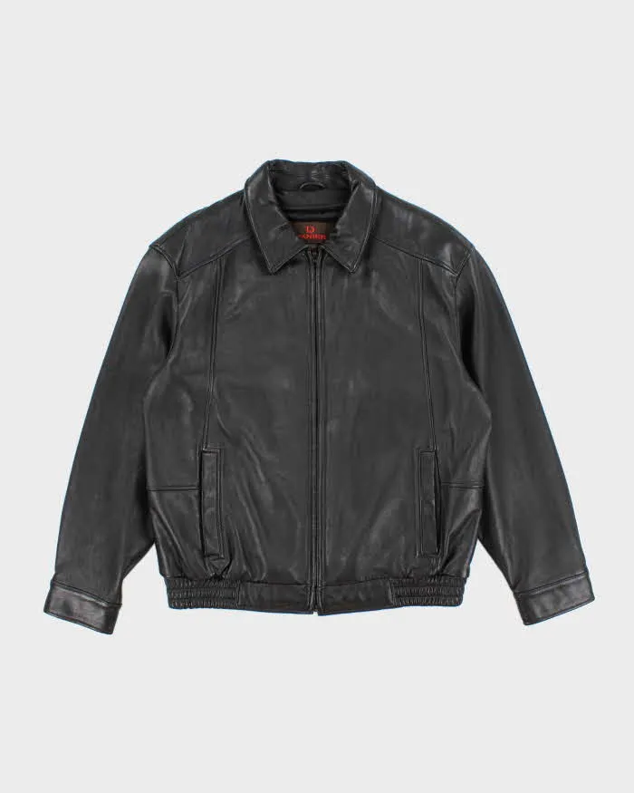 Vintage 2000's Danier Heavyweight Leather Zip Up Jacket - L sold by Rokit