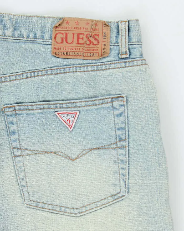 Vintage Y2K Guess Wide Leg Light Wash Jeans - W32 L29 sold by Rokit product image thumbnail 5
