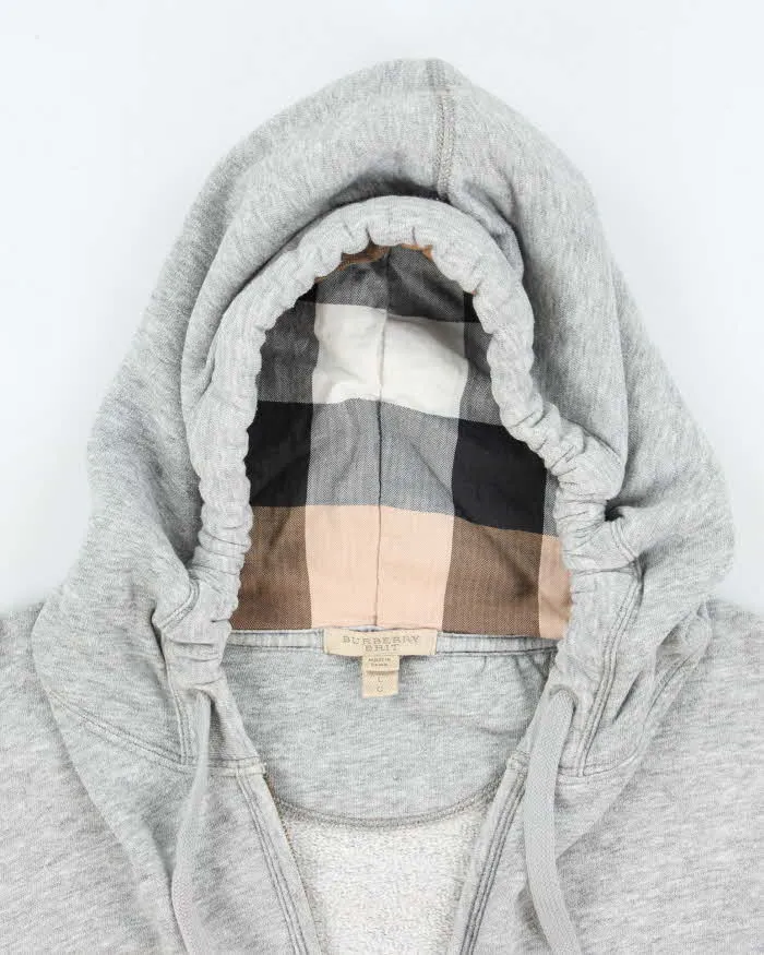 Vintage Burberry Brit Embroidered Logo Zip Up Hoodie - L sold by Rokit product image thumbnail 3