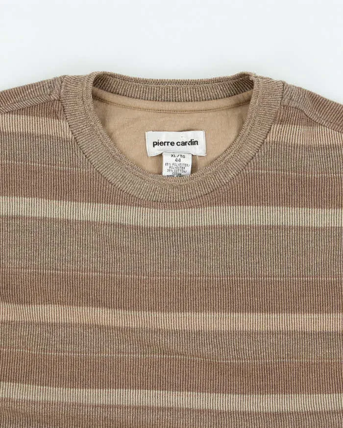 Vintage 2000's Pierre Cardin Striped Lightweight Sweatshirt - XL sold by Rokit product image thumbnail 3