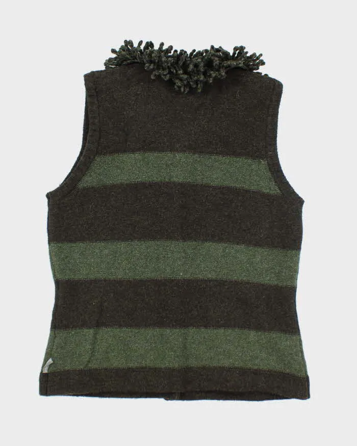 Vintage Woolrich Striped Wool Button-Up Tank Knit - S sold by Rokit product image thumbnail 2