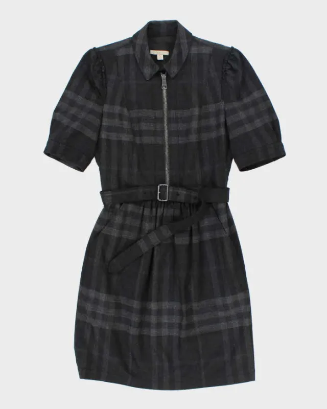 Vintage Burberry Brit Wool Checked Dress - S sold by Rokit