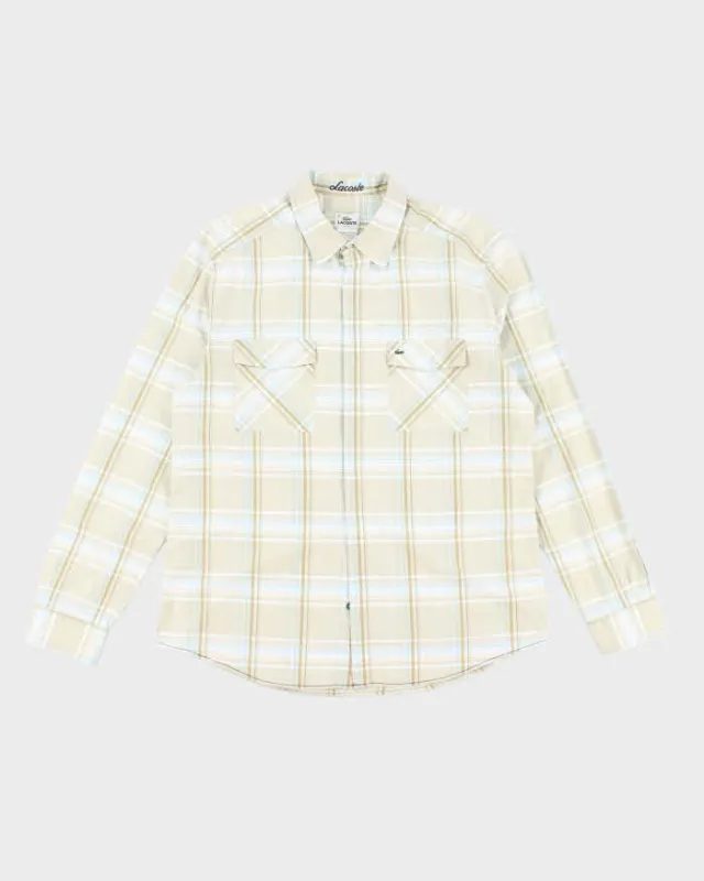 Vintage Lacoste Checked Long Sleeve Shirt - L sold by Rokit