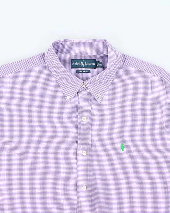 Vintage Ralph Lauren Gingham Long Sleeve Shirt - XL sold by Rokit product image thumbnail 3