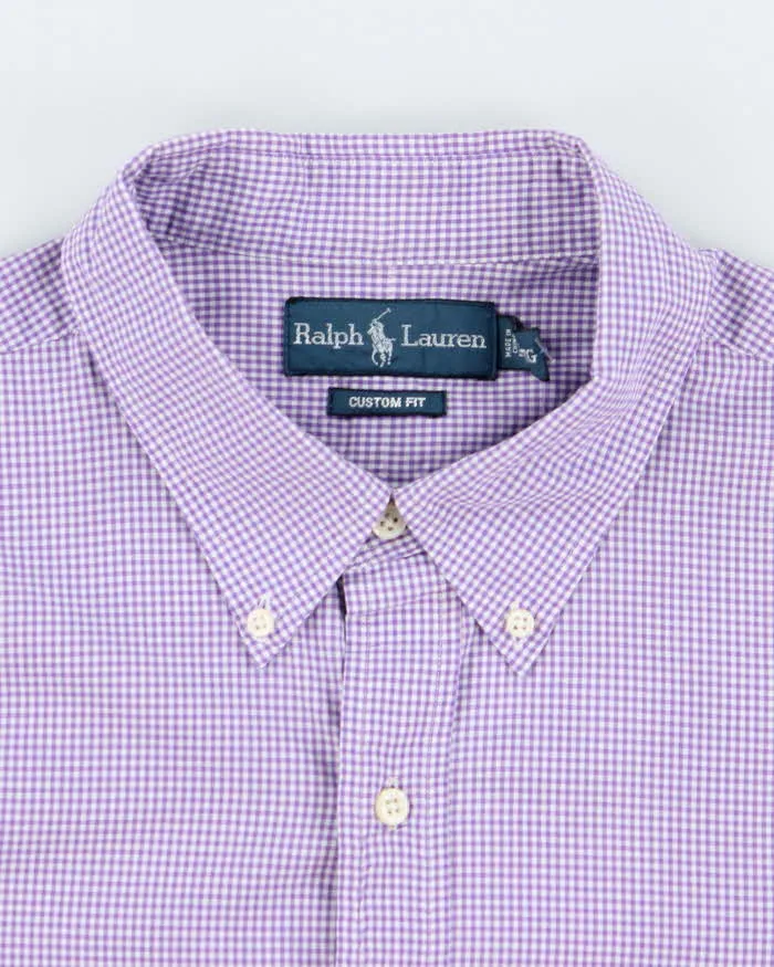 Vintage Ralph Lauren Gingham Long Sleeve Shirt - XL sold by Rokit product image thumbnail 5