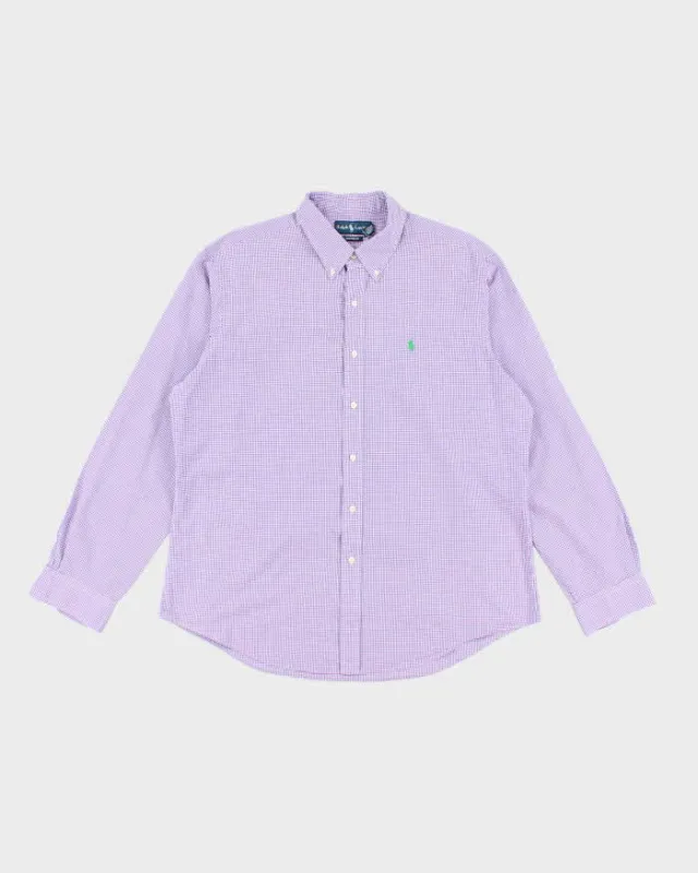 Vintage Ralph Lauren Gingham Long Sleeve Shirt - XL sold by Rokit