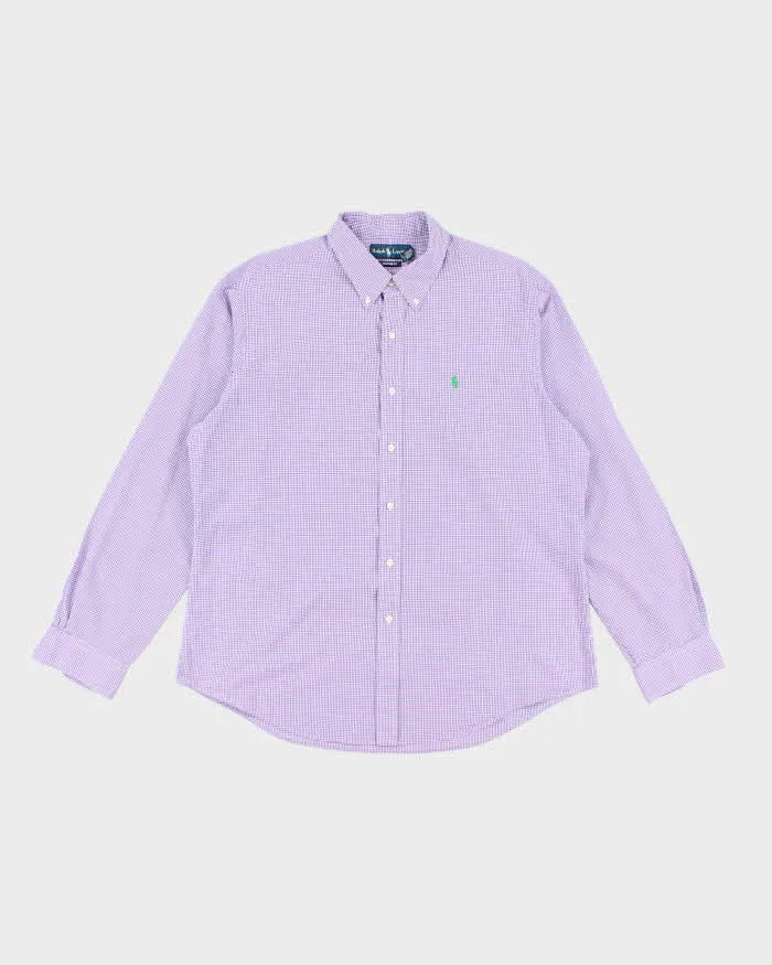 Vintage Ralph Lauren Gingham Long Sleeve Shirt - XL sold by Rokit