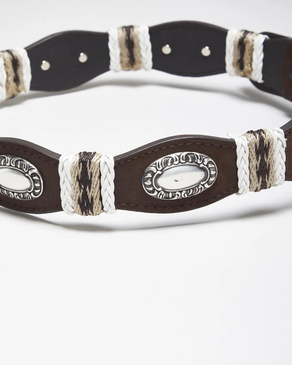 Vintage 90's Western Style Leather Belt - W26 - W31 sold by Rokit product image thumbnail 4