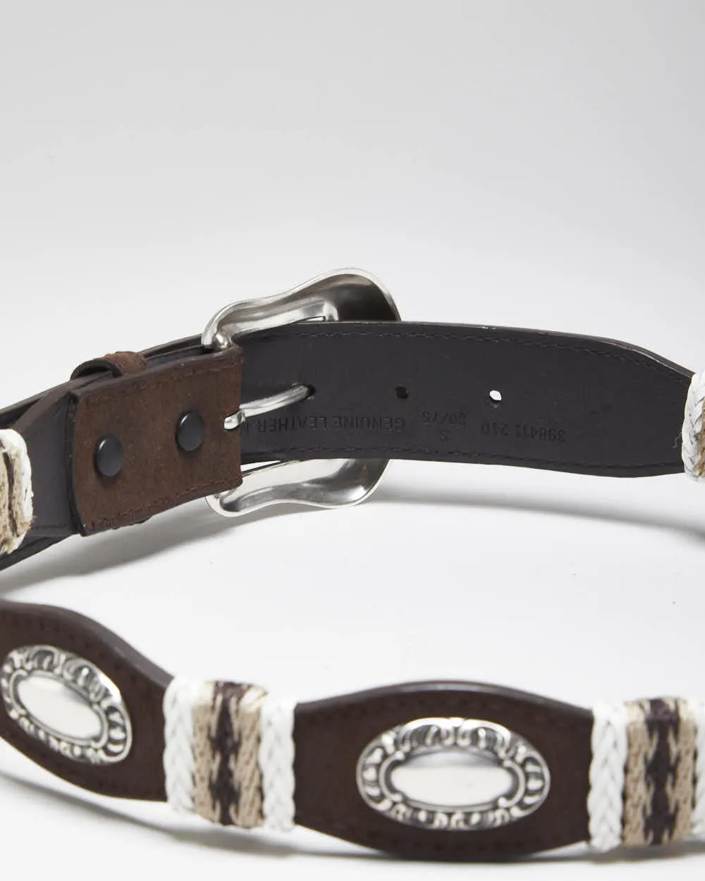 Vintage 90's Western Style Leather Belt - W26 - W31 sold by Rokit product image thumbnail 5