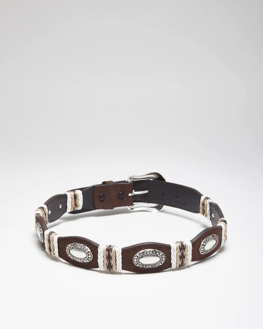 Vintage 90's Western Style Leather Belt - W26 - W31 sold by Rokit product image thumbnail 2